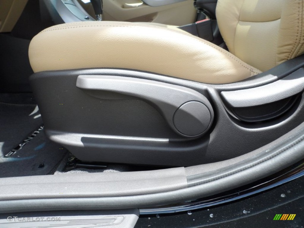 2012 Elantra Limited - Midnight Black / Beige photo #25