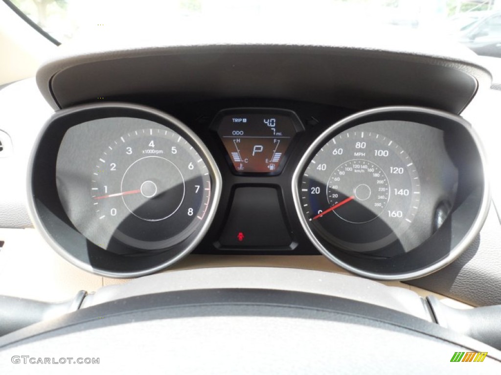 2012 Hyundai Elantra Limited Gauges Photo #50910517