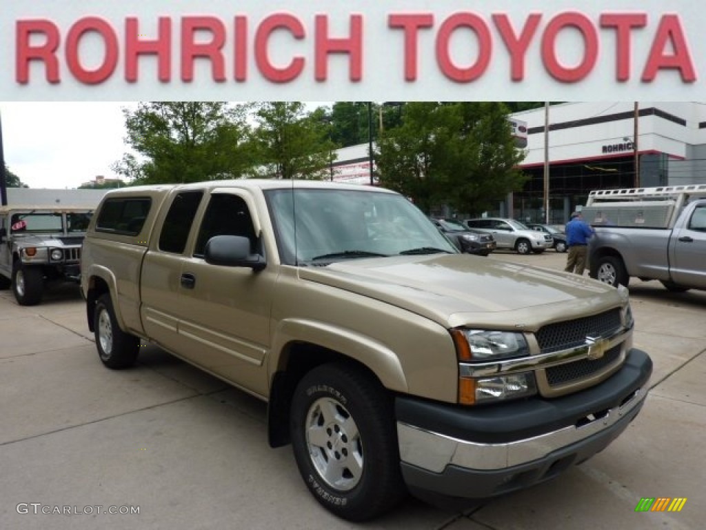 2005 Silverado 1500 Z71 Extended Cab 4x4 - Sandstone Metallic / Dark Charcoal photo #6