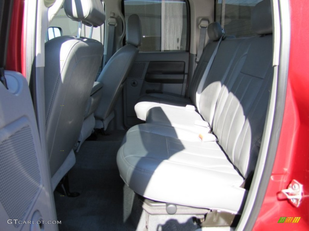 2008 Ram 3500 Laramie Quad Cab 4x4 - Inferno Red Crystal Pearl / Medium Slate Gray photo #22