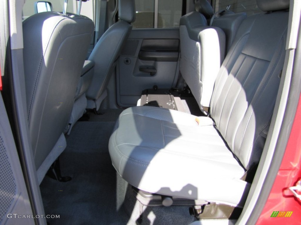 2008 Ram 3500 Laramie Quad Cab 4x4 - Inferno Red Crystal Pearl / Medium Slate Gray photo #23