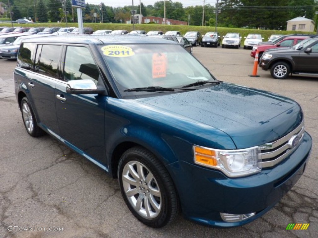 Mediterranean Blue Metallic 2011 Ford Flex Limited AWD Exterior Photo #50912817