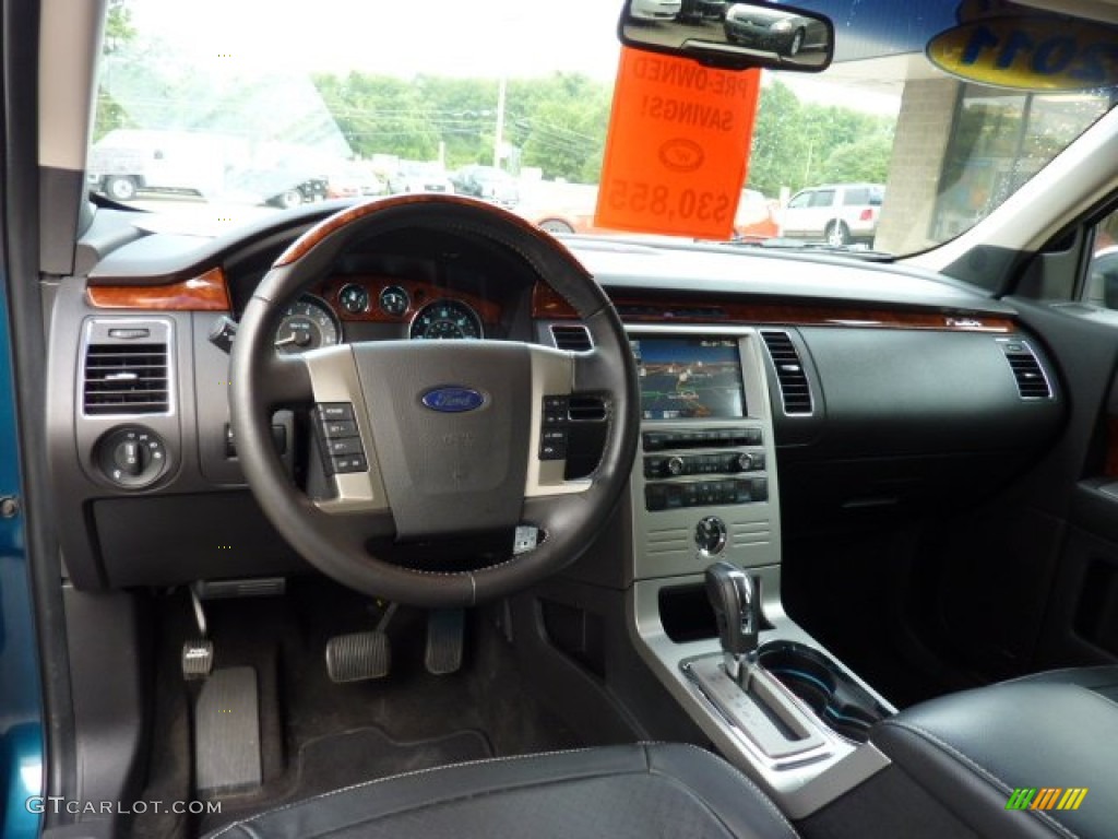 2011 Ford Flex Limited AWD Charcoal Black Dashboard Photo #50912904