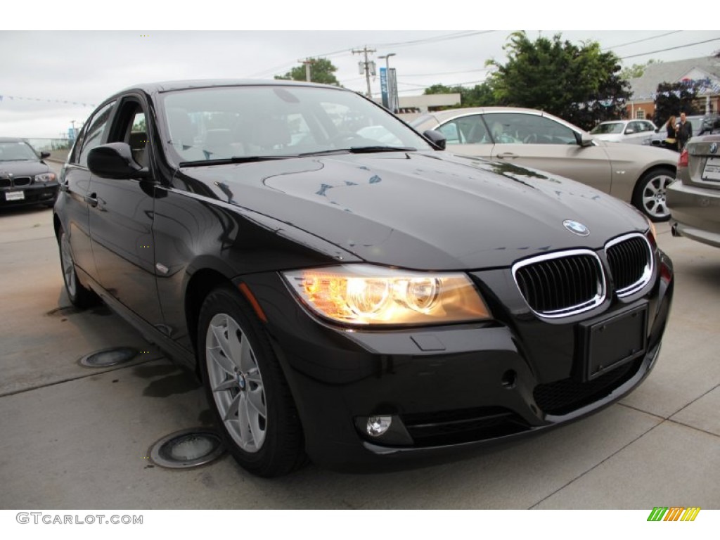 2010 3 Series 328i xDrive Sedan - Black Sapphire Metallic / Oyster/Black Dakota Leather photo #7