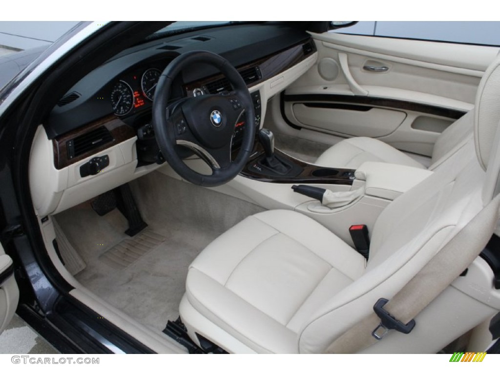Cream Beige Interior 2008 BMW 3 Series 328i Convertible Photo #50913726