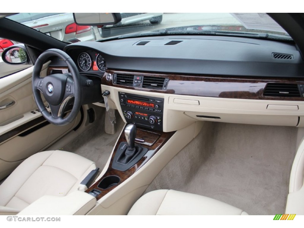 2008 BMW 3 Series 328i Convertible Cream Beige Dashboard Photo #50913756
