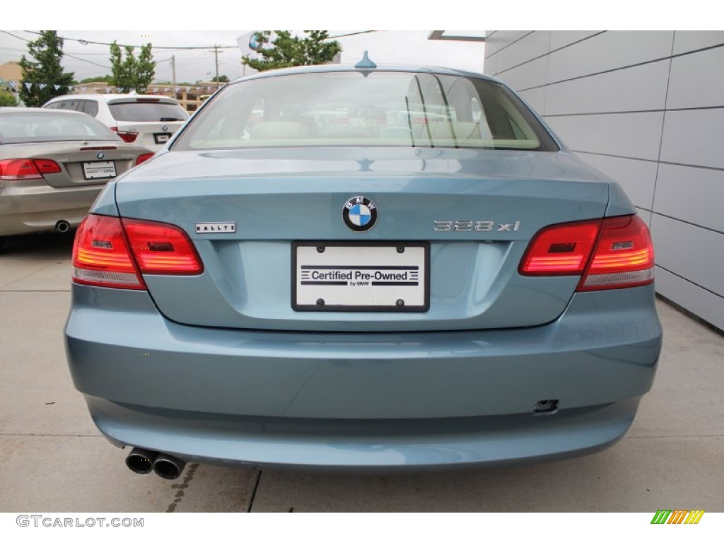 2008 3 Series 328xi Coupe - Atlantic Blue Metallic / Cream Beige photo #5