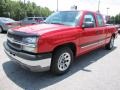 2004 Victory Red Chevrolet Silverado 1500 LS Extended Cab  photo #3