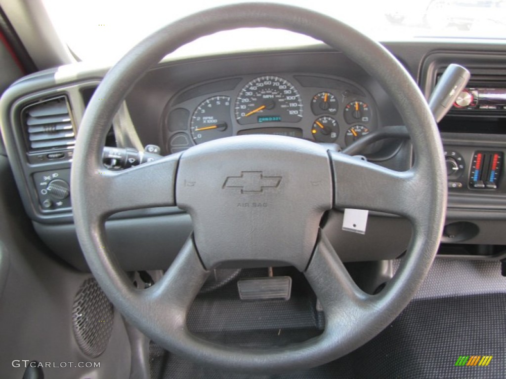 2004 Chevrolet Silverado 1500 LS Extended Cab Dark Charcoal Steering Wheel Photo #50915022