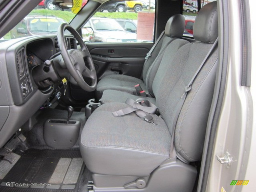 Dark Charcoal Interior 2006 Chevrolet Silverado 1500 Work Truck Regular Cab 4x4 Photo #50916447
