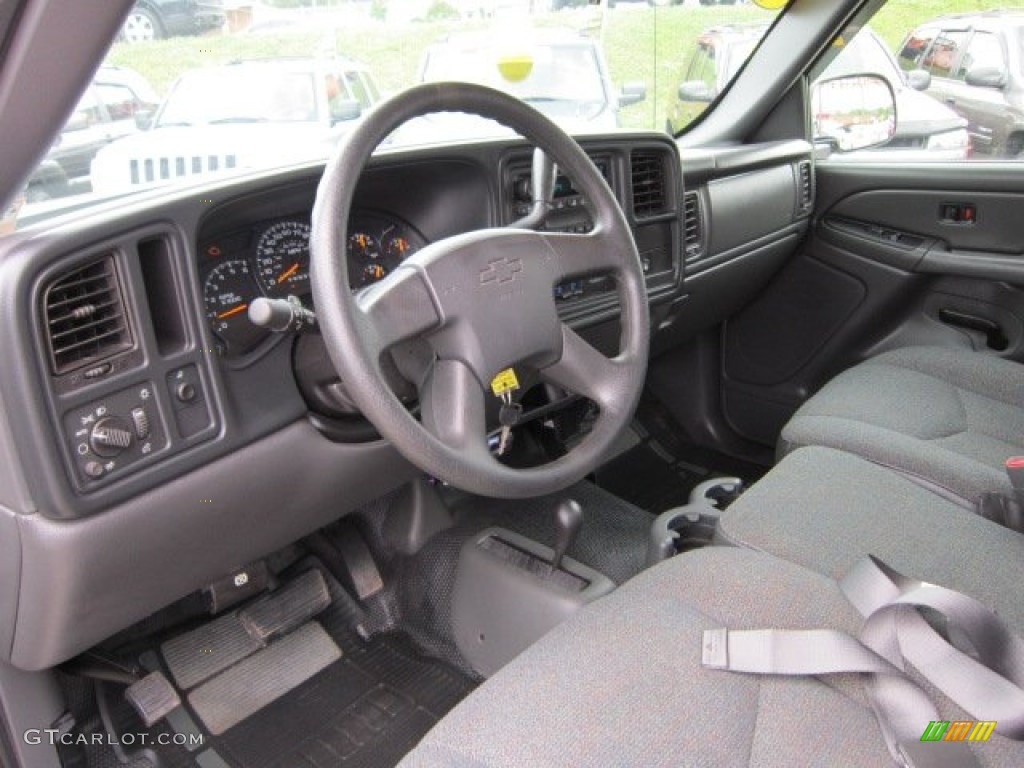 Dark Charcoal Interior 2006 Chevrolet Silverado 1500 Work Truck Regular Cab 4x4 Photo #50916462