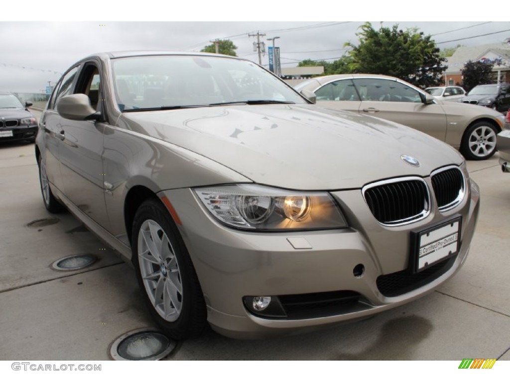 2010 3 Series 328i xDrive Sedan - Platinum Bronze Metallic / Beige photo #7