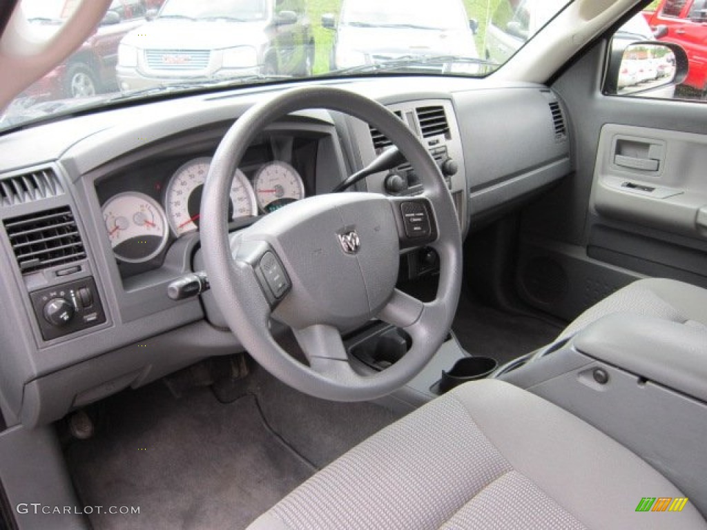 2007 Dodge Dakota SLT Quad Cab 4x4 Medium Slate Gray Dashboard Photo #50919036