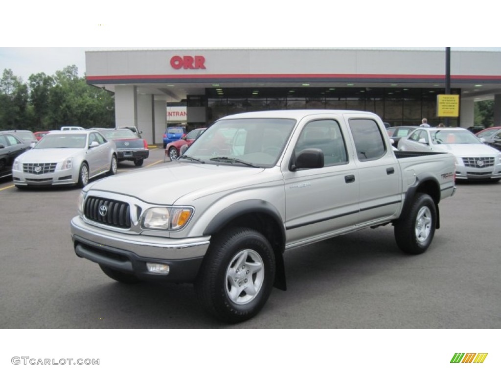 2004 Tacoma V6 PreRunner TRD Double Cab - Lunar Mist Metallic / Charcoal photo #1
