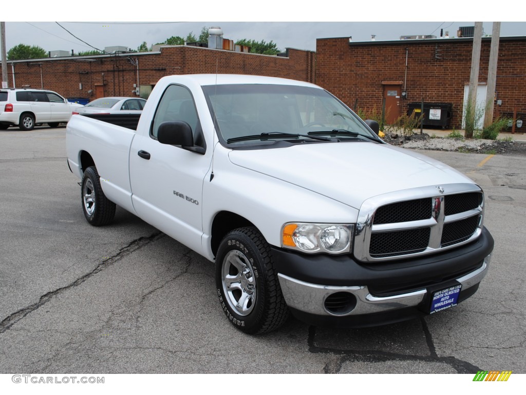 2003 Ram 1500 ST Regular Cab - Bright White / Dark Slate Gray photo #13