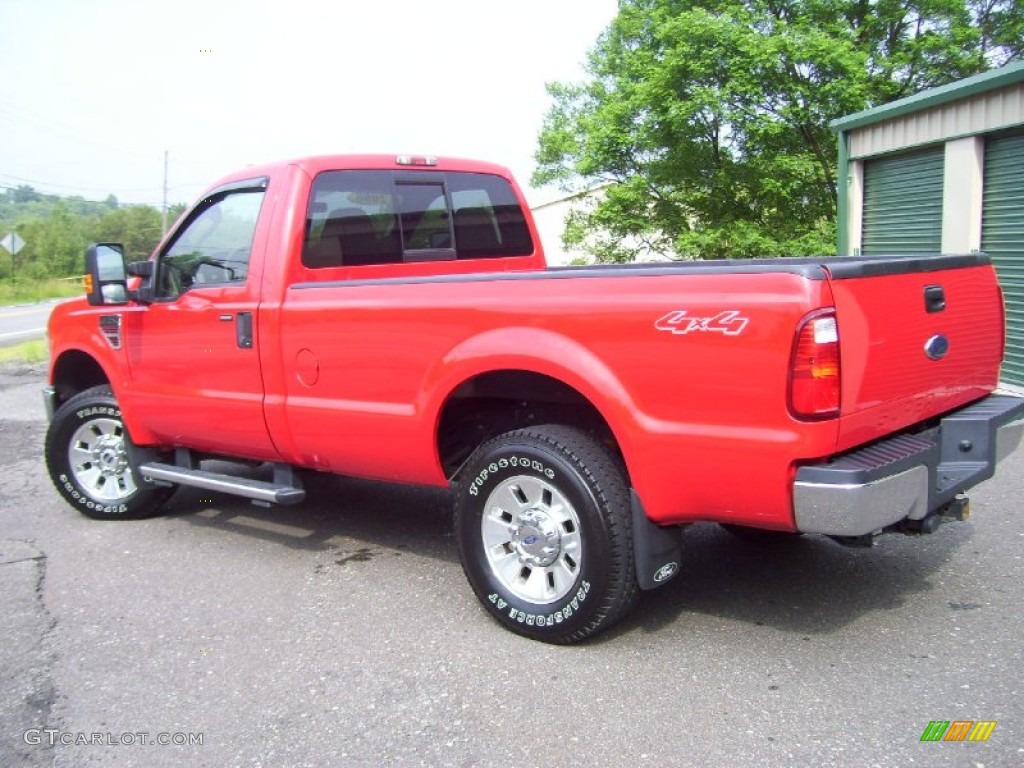 Red 2008 Ford F250 Super Duty XLT Regular Cab 4x4 Exterior Photo #50922507