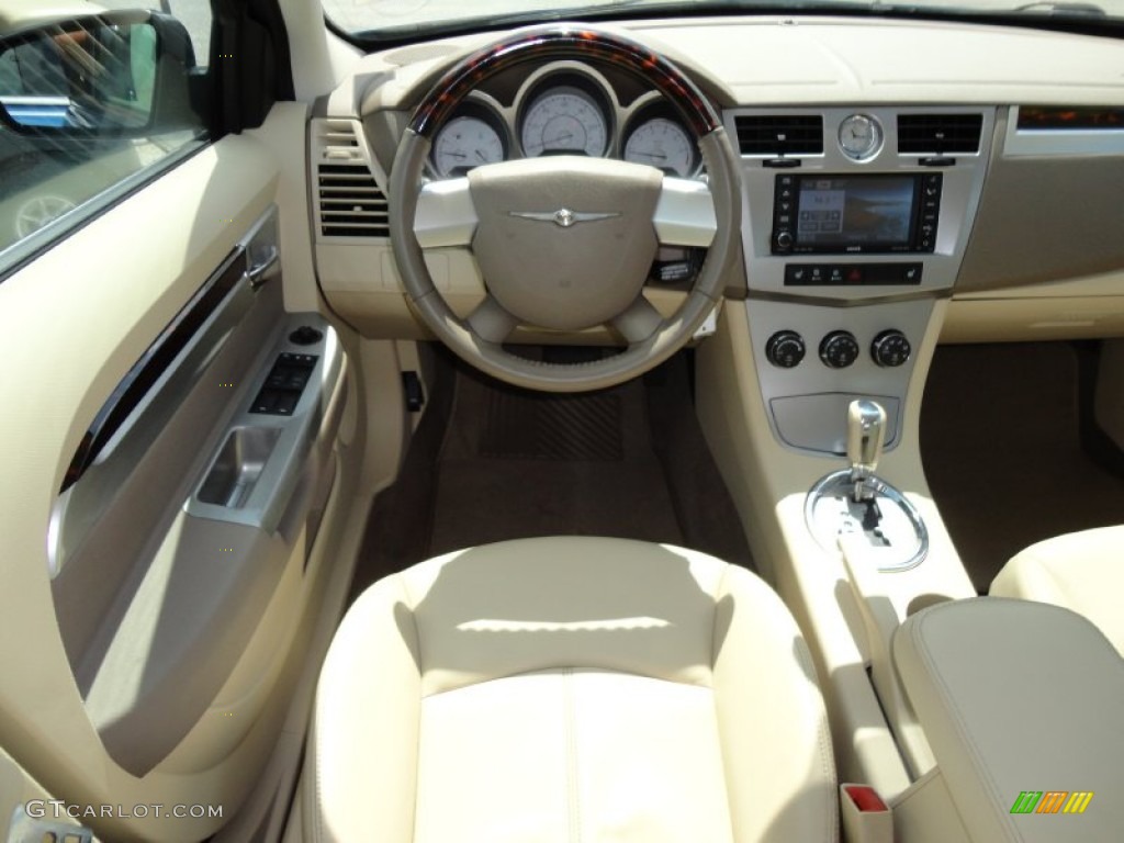 2009 Chrysler Sebring Limited Sedan Medium Pebble Beige/Cream Dashboard Photo #50922549
