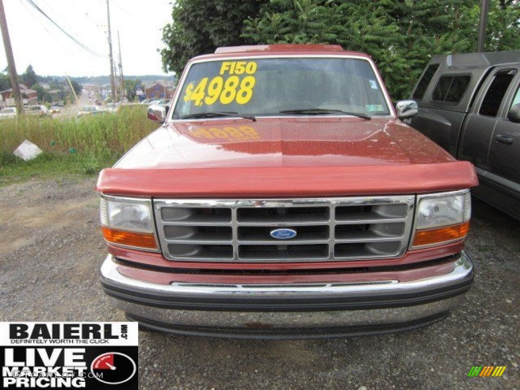 1994 F150 XL Regular Cab 4x4 - Desert Copper Metallic / Beige photo #2