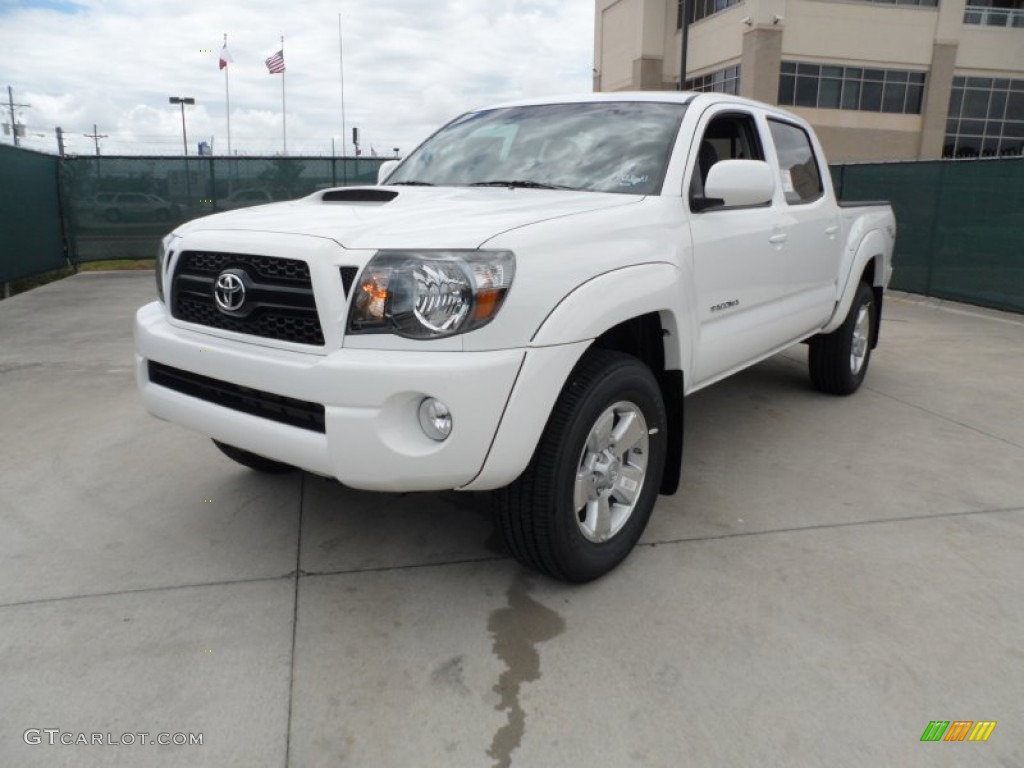 Super White 2011 Toyota Tacoma V6 TRD Sport PreRunner Double Cab Exterior Photo #50923101