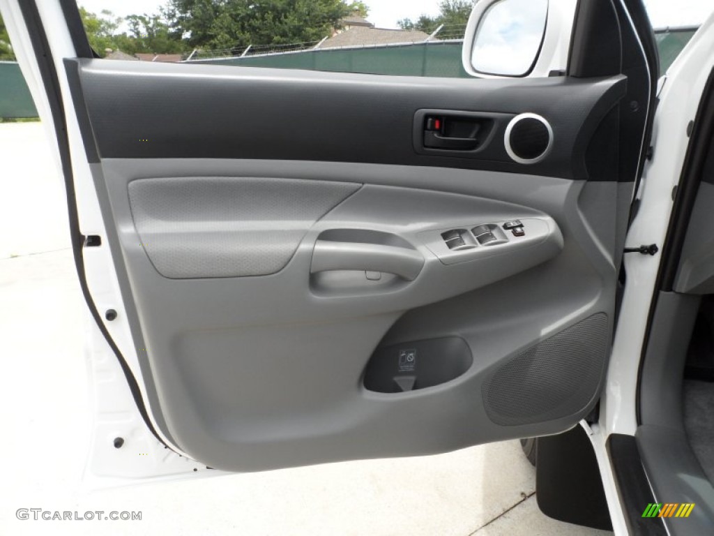 2011 Toyota Tacoma V6 TRD Sport PreRunner Double Cab Graphite Gray Door Panel Photo #50923308