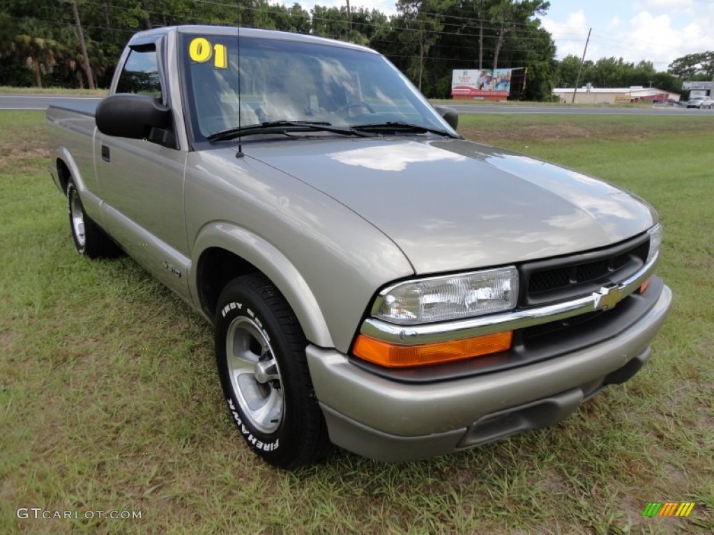 Light Pewter Metallic 2001 Chevrolet S10 LS Regular Cab Exterior Photo #50923512