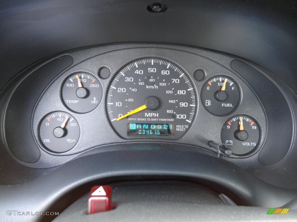 2001 Chevrolet S10 LS Regular Cab Gauges Photos