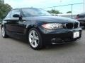 2009 Jet Black BMW 1 Series 128i Coupe  photo #1