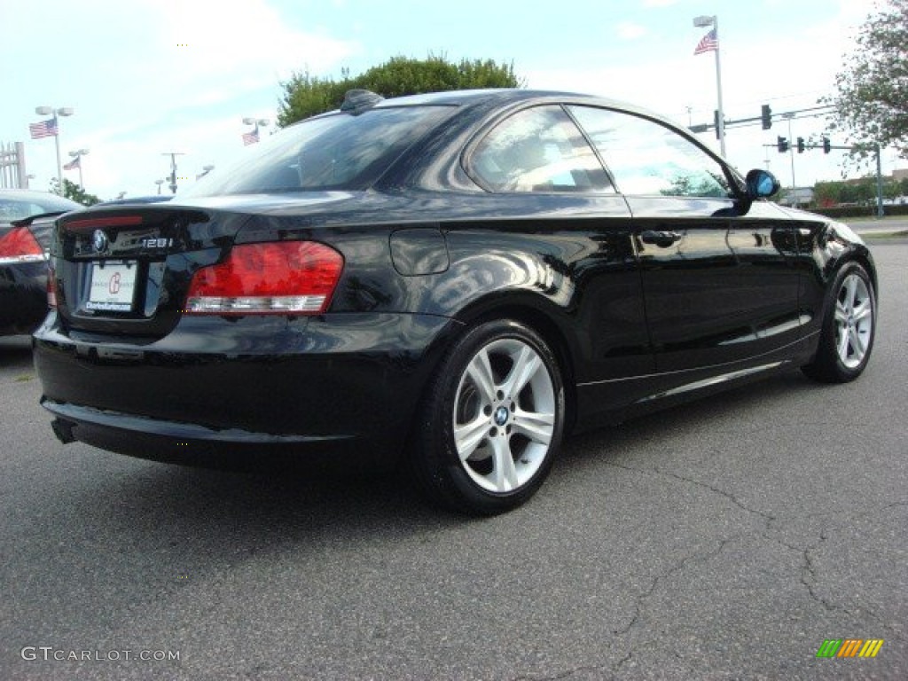 2009 1 Series 128i Coupe - Jet Black / Black photo #4