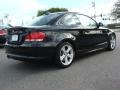 2009 Jet Black BMW 1 Series 128i Coupe  photo #4