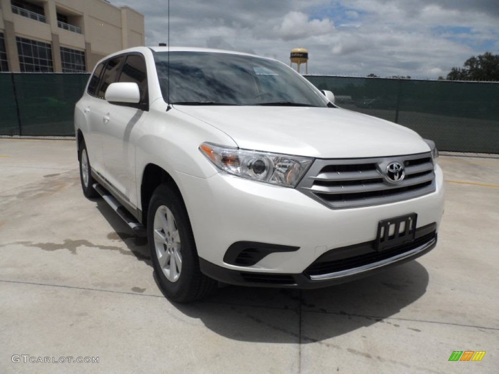 2011 Highlander V6 - Blizzard White Pearl / Sand Beige photo #1