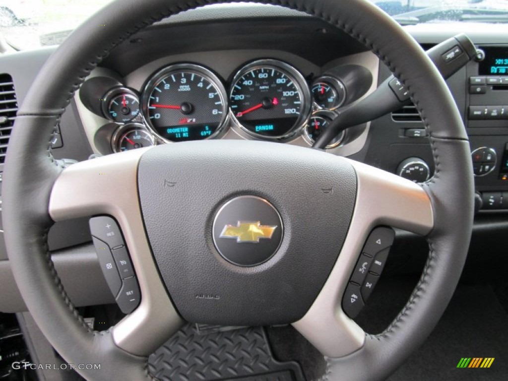 2011 Silverado 1500 LT Crew Cab 4x4 - Black / Ebony photo #9