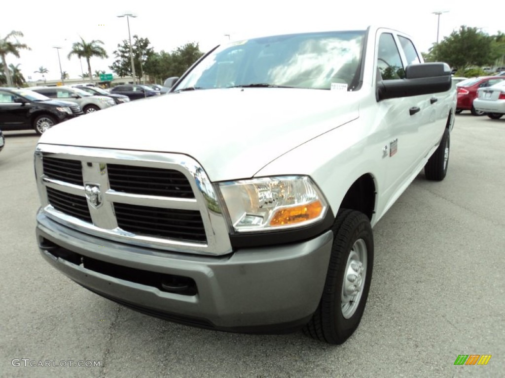 Bright White 2011 Dodge Ram 3500 HD ST Crew Cab 4x4 Exterior Photo #50927472