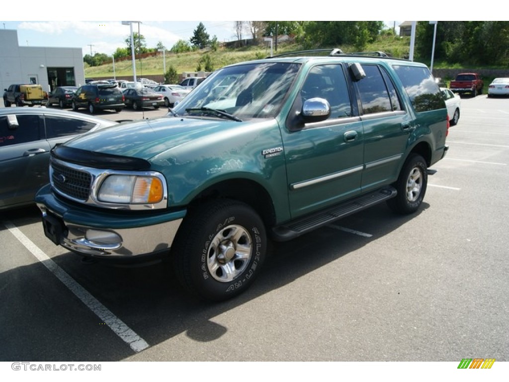 1998 Expedition XLT 4x4 - Pacific Green Metallic / Medium Graphite photo #4
