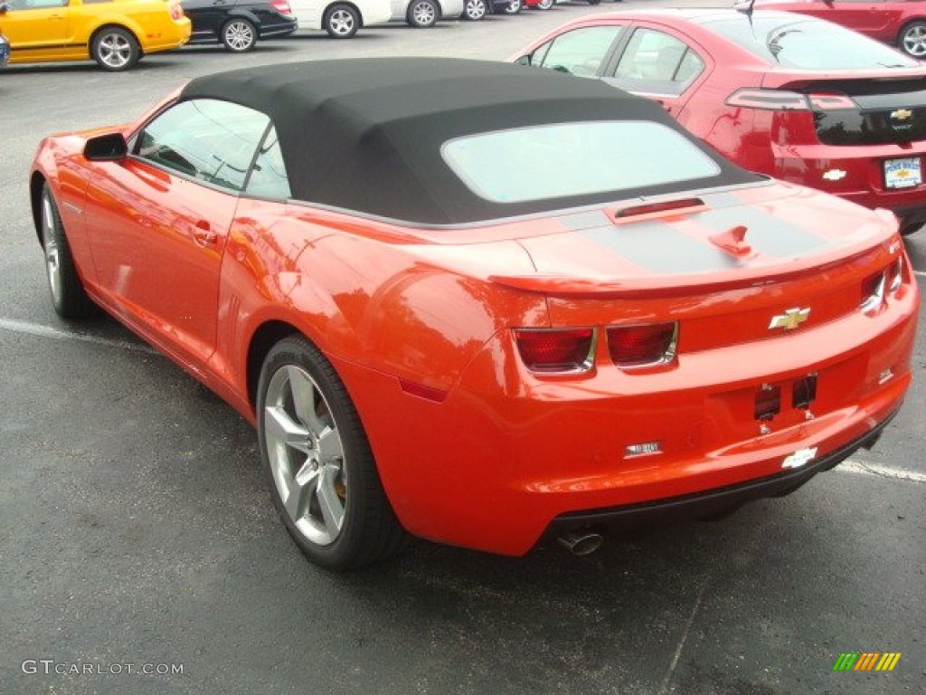 Inferno Orange Metallic 2011 Chevrolet Camaro LT/RS Convertible Exterior Photo #50929125