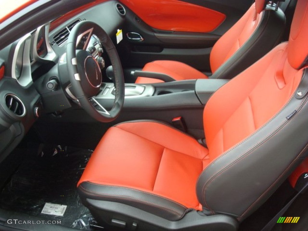 Inferno Orange/Black Interior 2011 Chevrolet Camaro LT/RS Convertible Photo #50929140