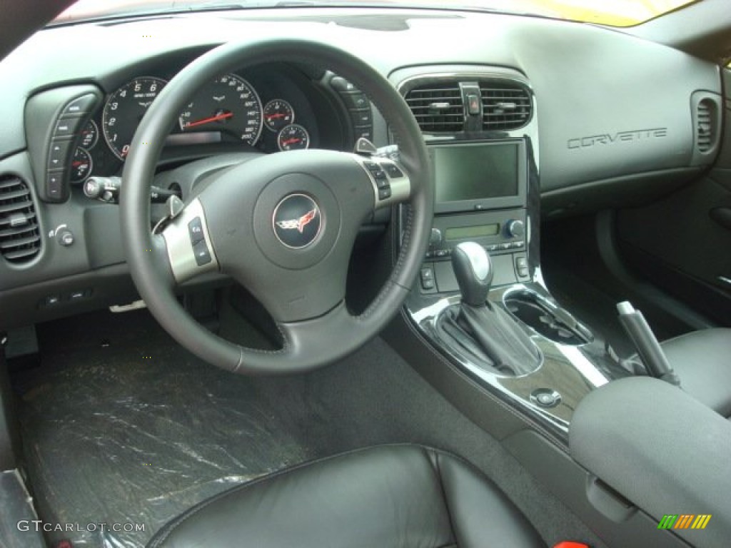 Ebony Black Interior 2011 Chevrolet Corvette Coupe Photo #50929215