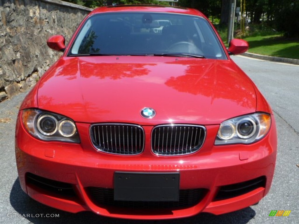 2010 1 Series 135i Coupe - Crimson Red / Black photo #2