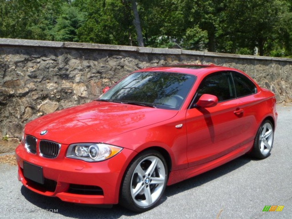 Crimson Red 2010 BMW 1 Series 135i Coupe Exterior Photo #50929695