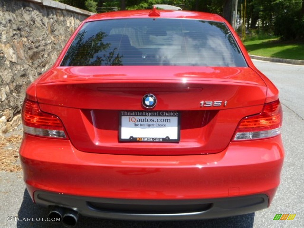 2010 1 Series 135i Coupe - Crimson Red / Black photo #5