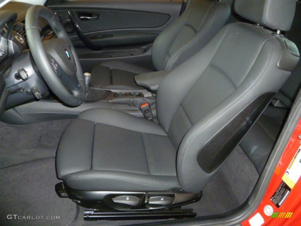 Black Interior 2010 BMW 1 Series 135i Coupe Photo #50929758