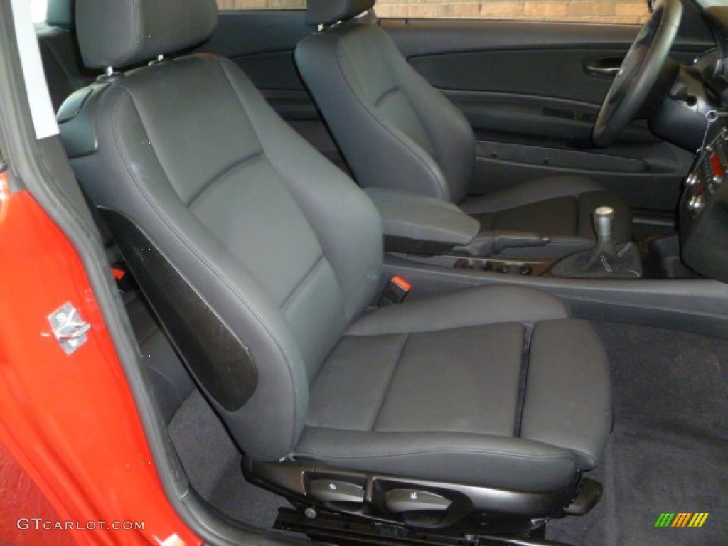 Black Interior 2010 BMW 1 Series 135i Coupe Photo #50929773