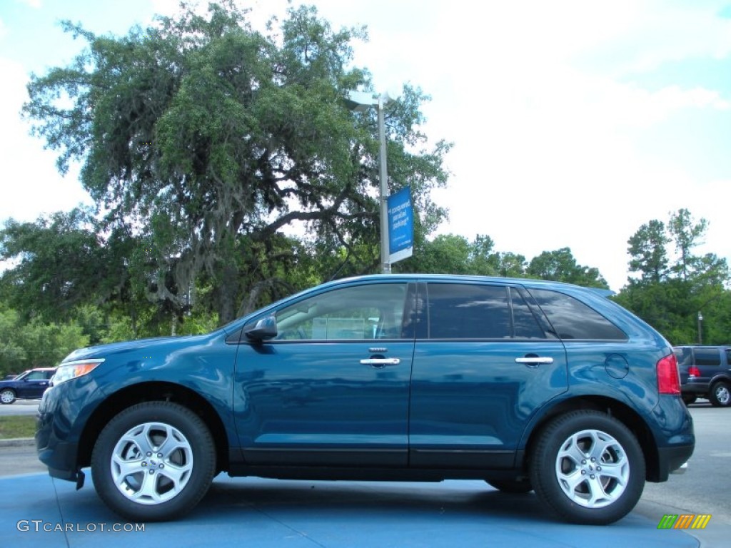 Mediterranean Blue Metallic 2011 Ford Edge SEL Exterior Photo #50930343