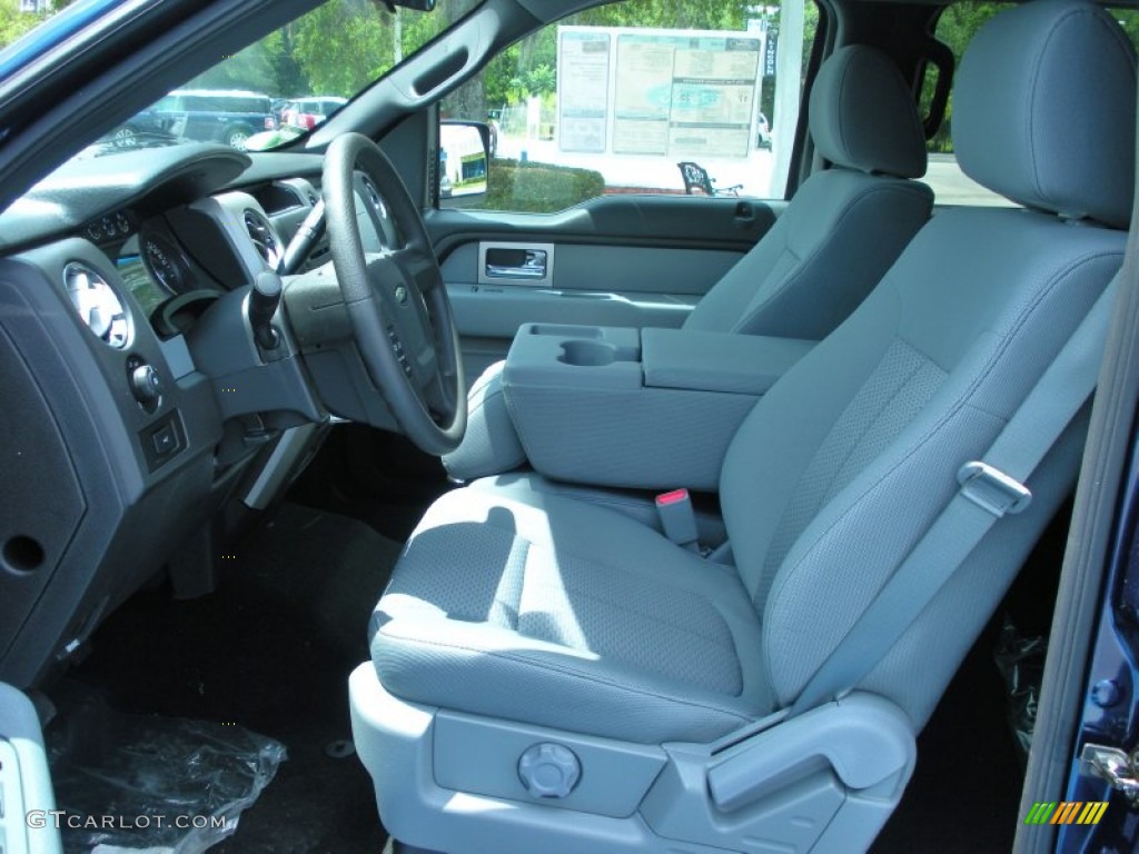 Steel Gray Interior 2011 Ford F150 XLT SuperCrew Photo #50930766