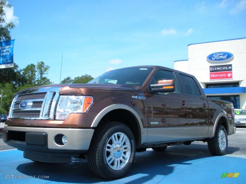 2011 F150 Lariat SuperCrew - Golden Bronze Metallic / Pale Adobe photo #1