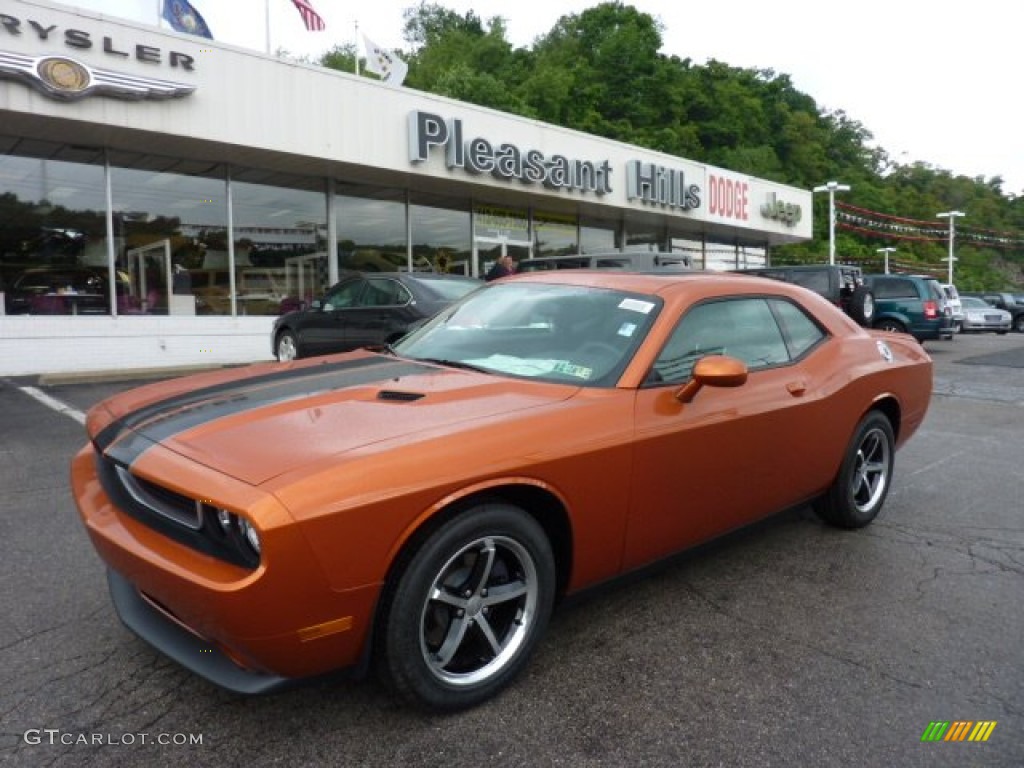 Toxic Orange Pearl Dodge Challenger