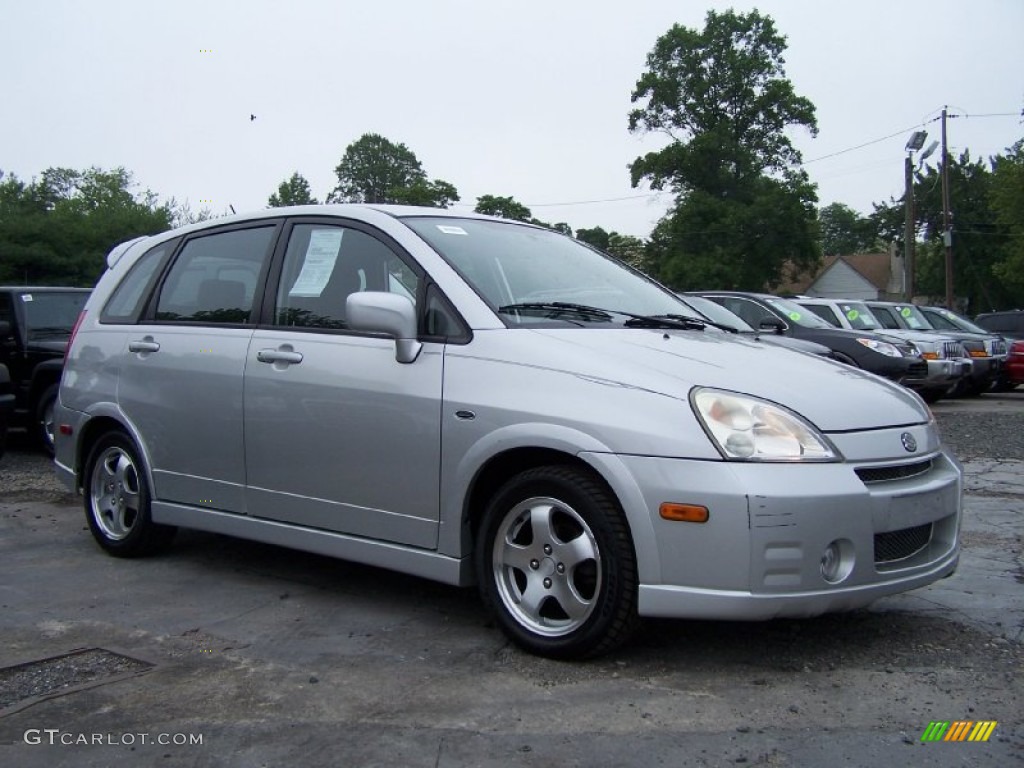 Silky Silver Metallic 2004 Suzuki Aerio SX Sport Wagon Exterior Photo #50931462