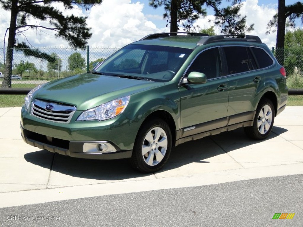 Cypress Green Pearl 2010 Subaru Outback 2.5i Premium Wagon Exterior Photo #50932203