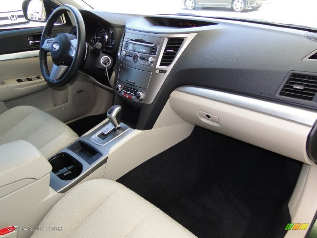 2010 Subaru Outback 2.5i Premium Wagon Warm Ivory Dashboard Photo #50932425