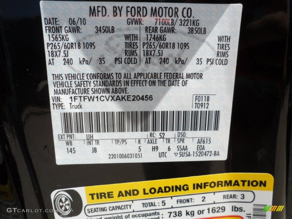 2010 F150 FX2 SuperCrew - Tuxedo Black / Black photo #50