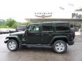 2011 Natural Green Pearl Jeep Wrangler Unlimited Sahara 4x4  photo #2